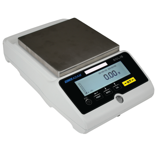 Adam Equipment Solis Precision Balances, 3200 g Capacity, 0.01 g Readability, 190 x 190 mm Diameter Pan Size - STB 3202e - Click Image to Close